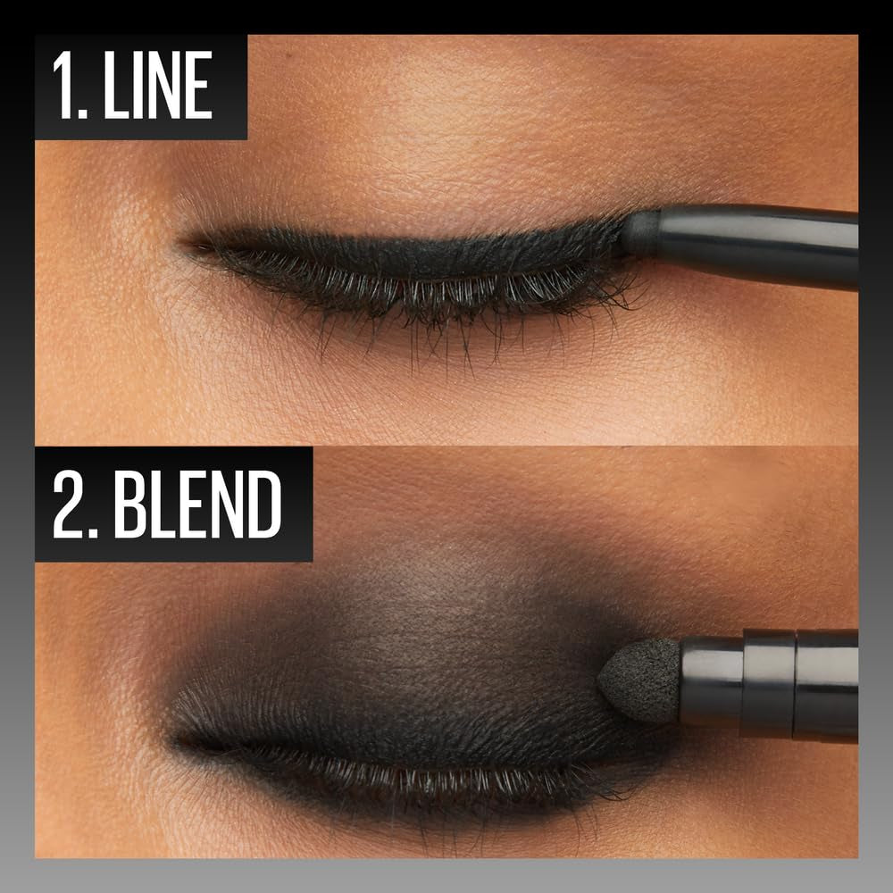 Maybelline Tattoo Studio Waterproof Gel Pencil Eyeliner - Long-Lasting Matte Formula in Expressotini (Smokey Brown) - Blendable & Smudge Resistant for 36HR Wear