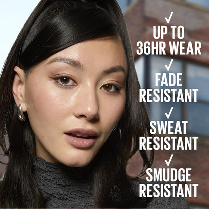 Maybelline Tattoo Studio Waterproof Gel Pencil Eyeliner - Long-Lasting Matte Formula in Expressotini (Smokey Brown) - Blendable & Smudge Resistant for 36HR Wear
