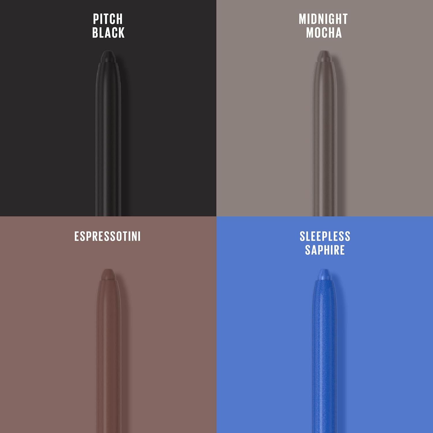 Maybelline Tattoo Studio Waterproof Gel Pencil Eyeliner - Long-Lasting Matte Formula in Expressotini (Smokey Brown) - Blendable & Smudge Resistant for 36HR Wear