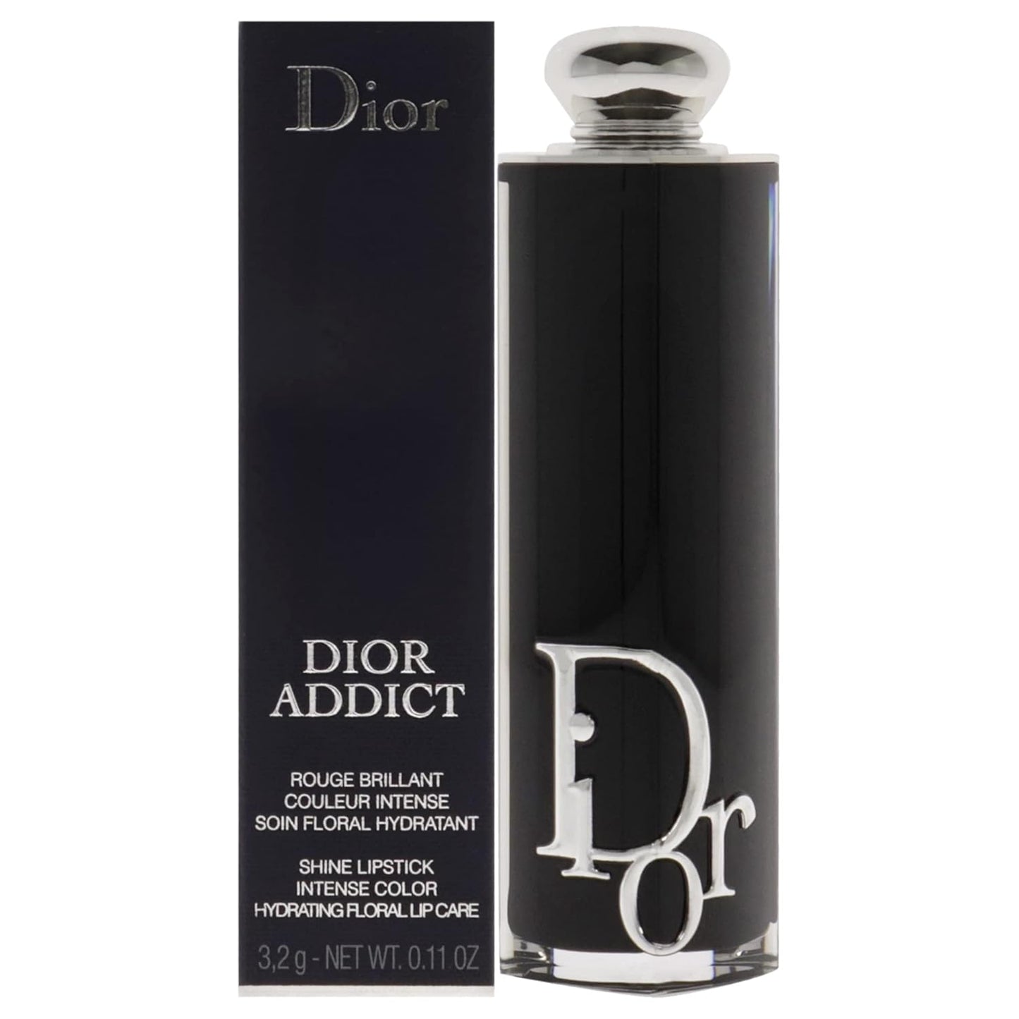 Addict Hydrating Shine Lipstick in 558 Bois De Rose - Refillable Elegance for Women, 0.11 Oz