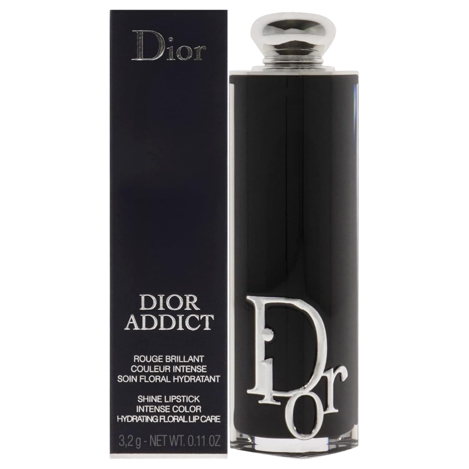 Addict Hydrating Shine Lipstick in 558 Bois De Rose - Refillable Elegance for Women, 0.11 Oz