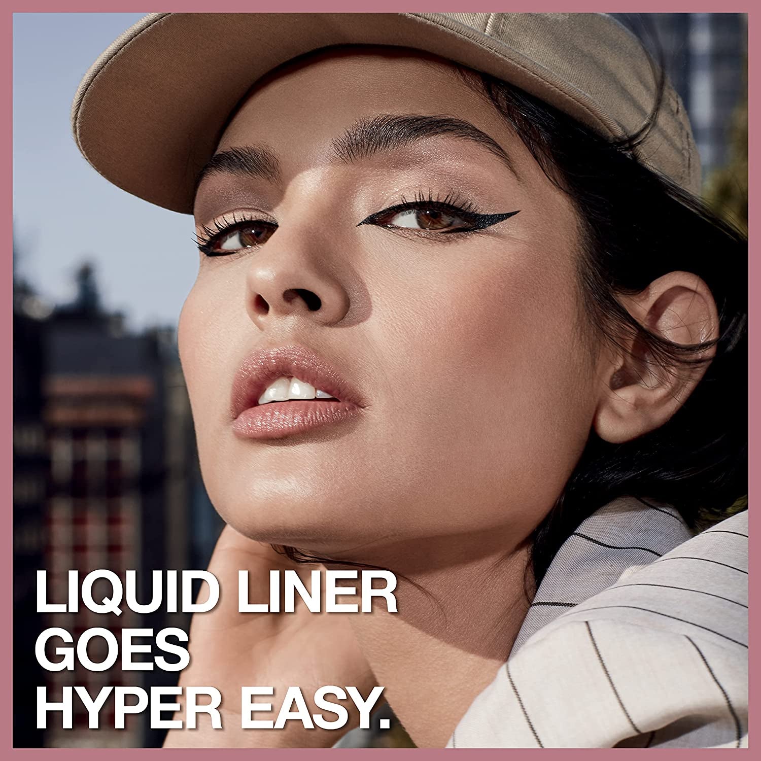 Maybelline Hyper Easy Waterproof Liquid Eyeliner - No-Skip Satin Finish in Pitch Black, 0.018 Fl Oz