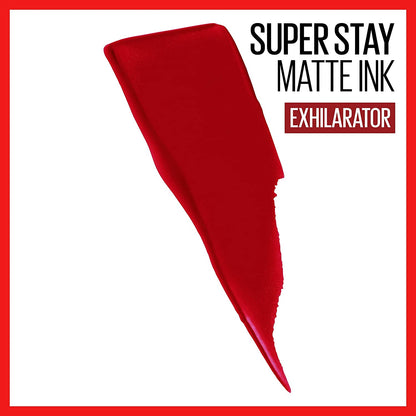 Super Stay Matte Ink Liquid Lipstick Makeup, Long Lasting High Impact Color & Color Sensational Lipstick, Lip Makeup, Matte Finish, Hydrating Lipstick, Nude, Pink, Red