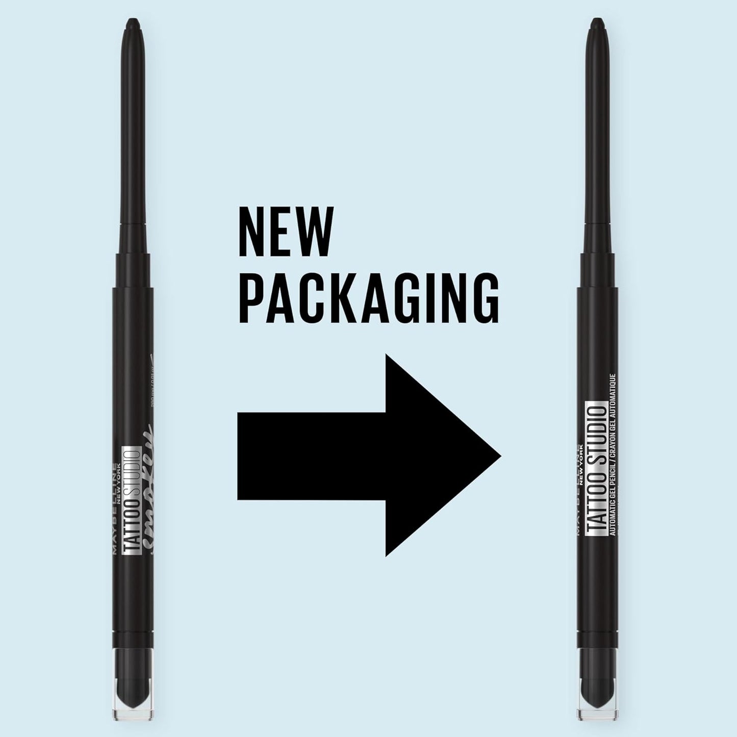 Maybelline Tattoo Studio Waterproof Gel Pencil Eyeliner - Long-Lasting Matte Formula in Expressotini (Smokey Brown) - Blendable & Smudge Resistant for 36HR Wear
