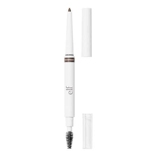 Instant Lift Waterproof Eyebrow Pencil - Dual-Ended Precision Tip & Spoolie for Natural, Long-Lasting Brows in Deep Brown