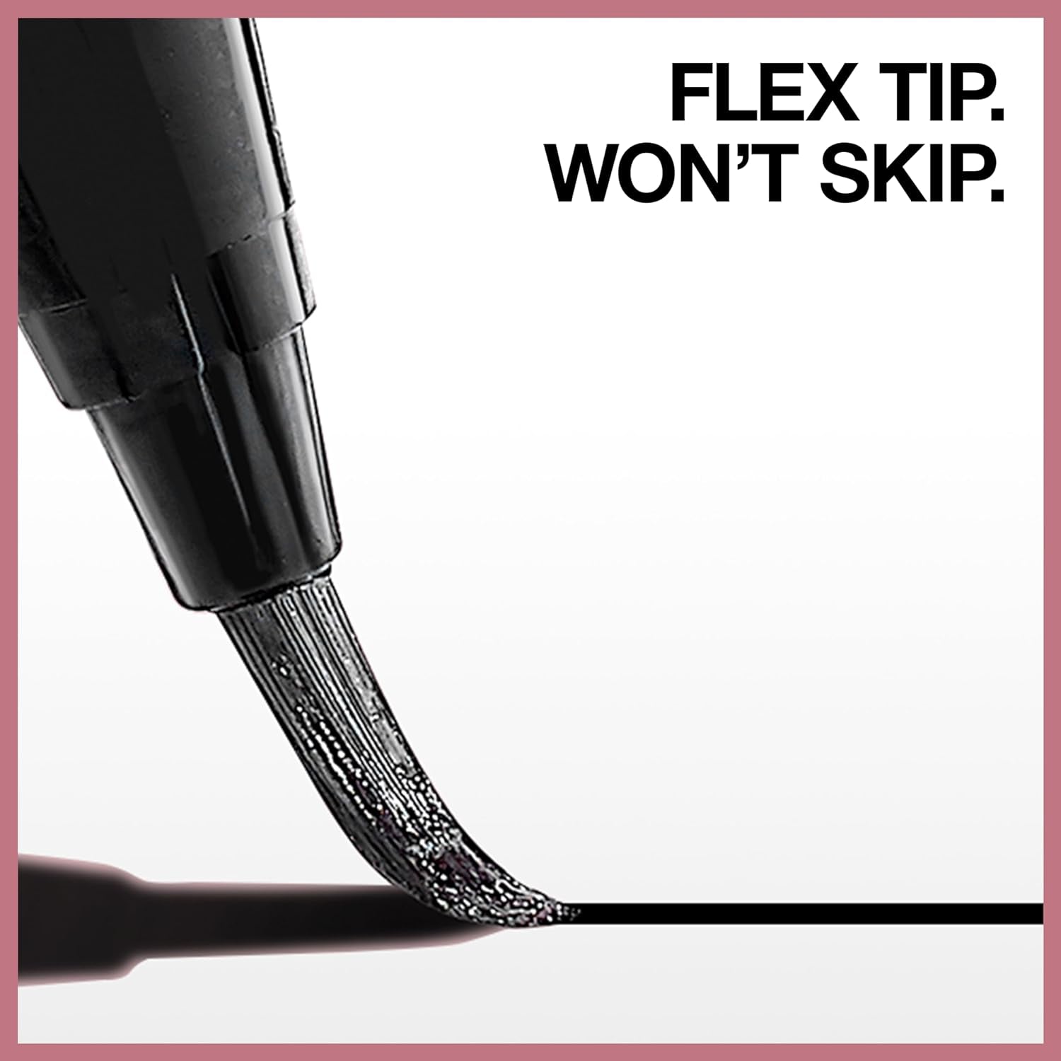 Maybelline Hyper Easy Waterproof Liquid Eyeliner - No-Skip Satin Finish in Pitch Black, 0.018 Fl Oz