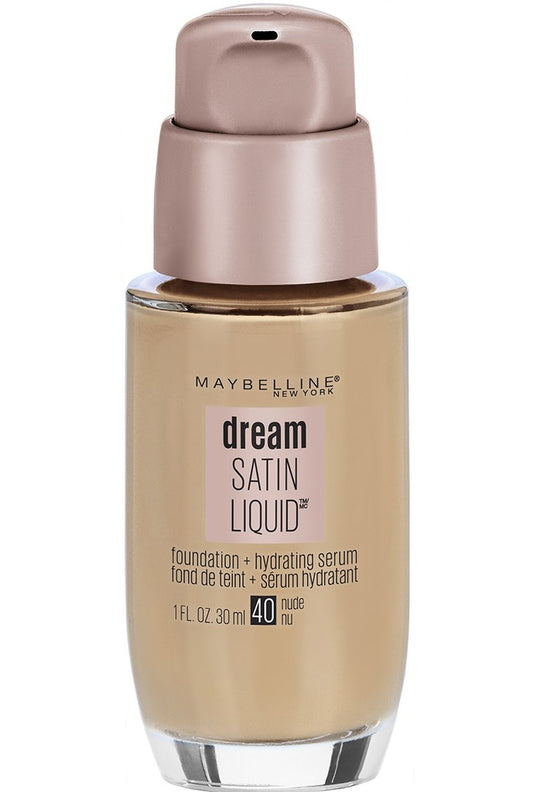 Maybelline Dream Satin Liquid Foundation - Nude, 1 Fl. Oz. for Flawless Skin