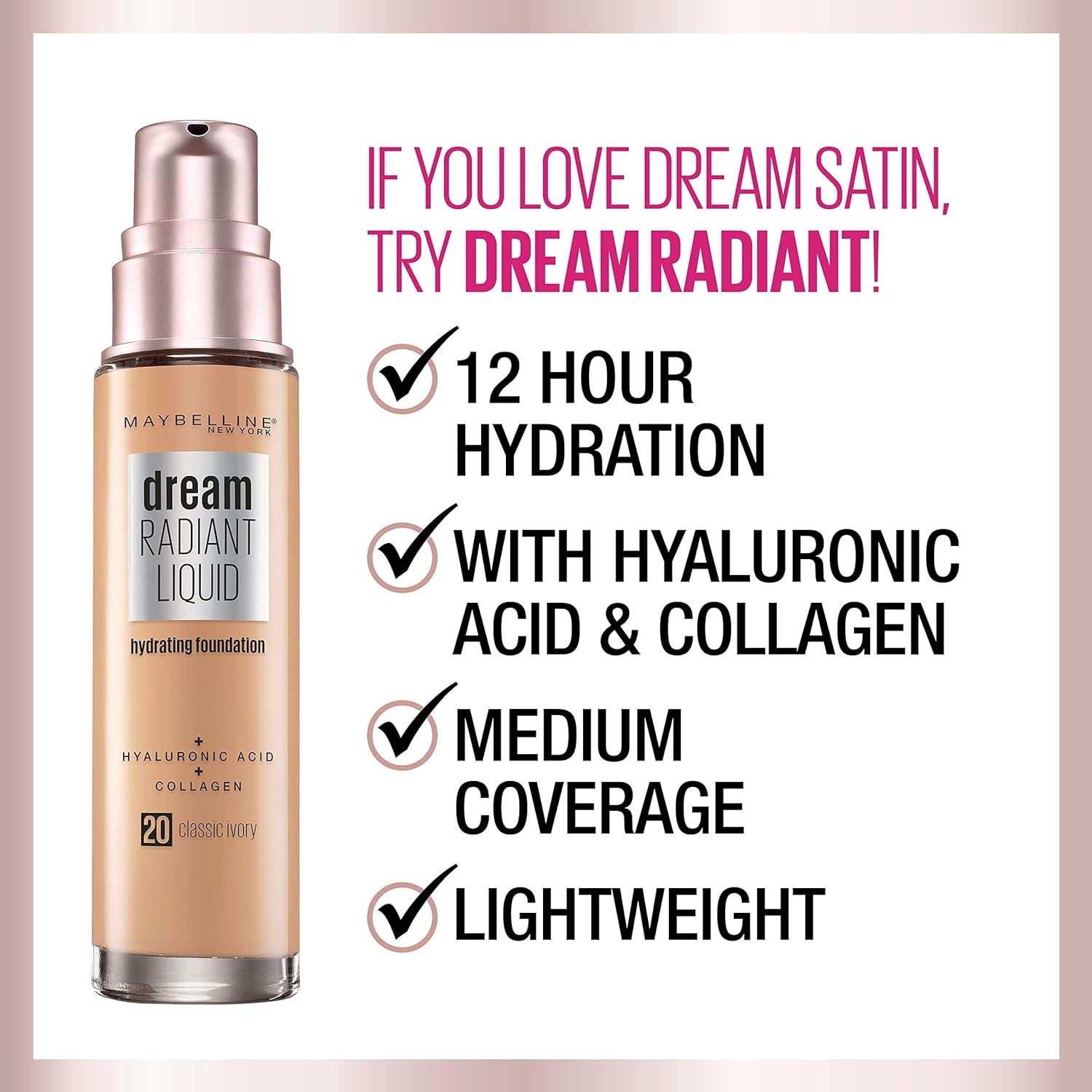 Maybelline Dream Satin Liquid Foundation - Nude, 1 Fl. Oz. for Flawless Skin